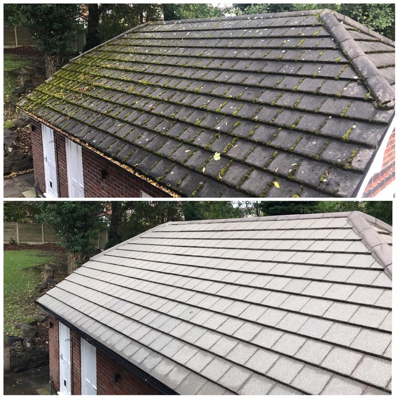 garage roof before after
